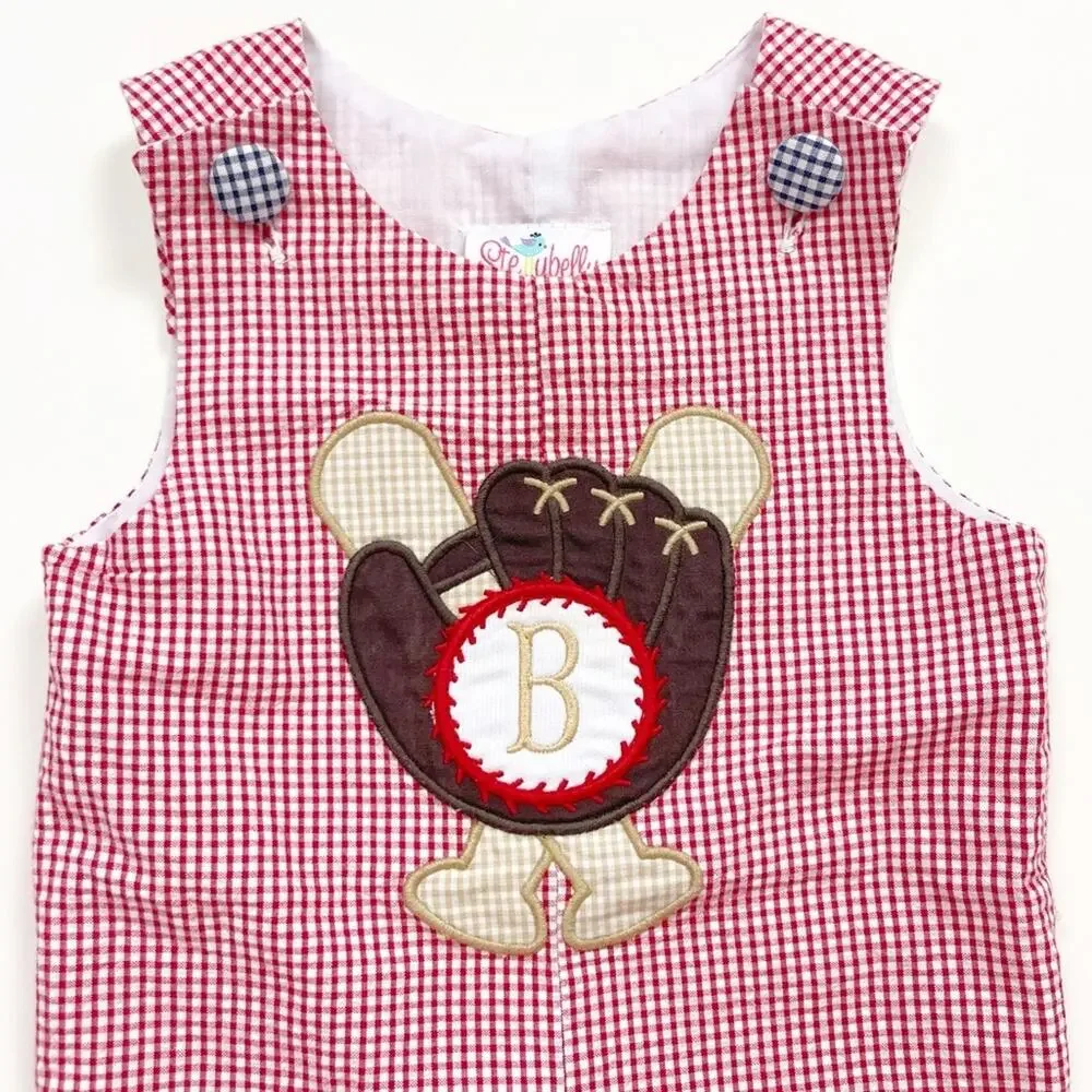 Stellybelly Gingham Baseball Jon Jon